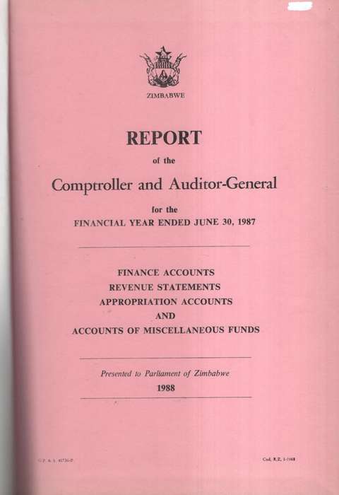 Report of the Comptroller of the Auditor-General for the Financial Y - Harid, E. A. - HTFX59512