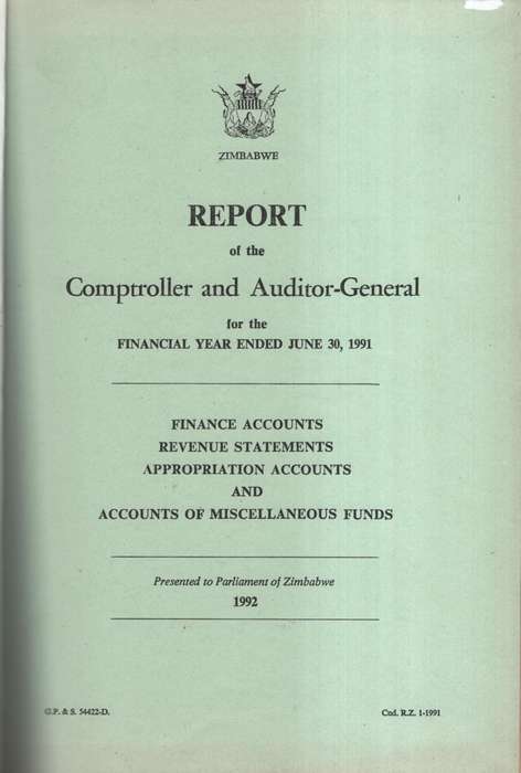 Report of the Comptroller of the Auditor-General for the Financial Y - Harid, E. A. - HTFX59513
