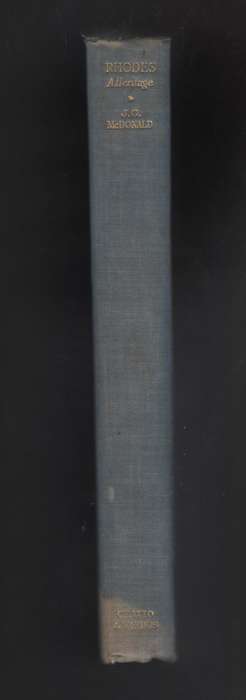 Rhodes: A Heritage - McDonald, J. G.