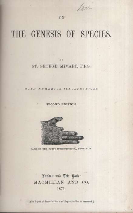 The Genesis of Species - Mivart, George