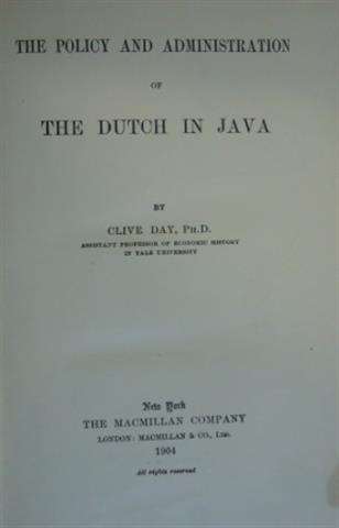 DUTCH IN JAVA - DAY,C