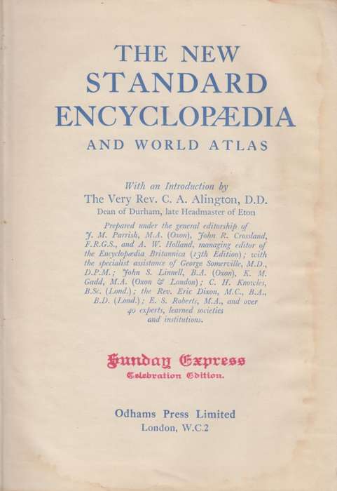 The New Standard Encyclopedia and World Atlas - Parrish, J. M.; Et al