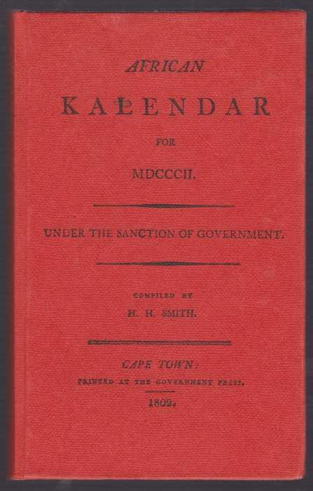African Kalendar for MDCCCII. 1802 - Smith, H. H.