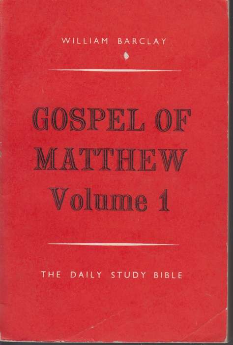 GOSPEL OF MATTHEW VOL 1 SECONDHAND - BARCLAY,W