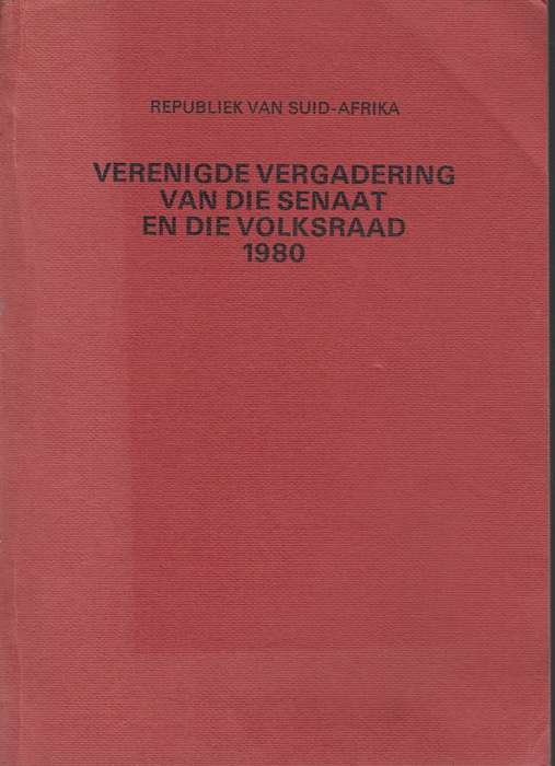 VERENIGDE VERGADERING VAN DIE SENAAT SECONDHAND - REPUBLIEK,SA