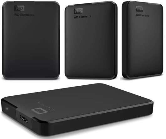 Western Digital 1TB Elements Black 2.5-Inch External HD