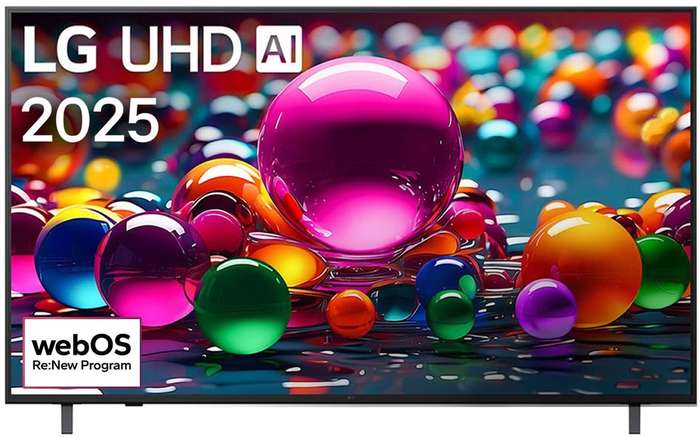 LG 50 Inch AI UA80 4K UHD webOS25 Smart TV