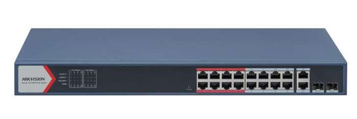 Hikvision L2 Smart Managed 16 100M POE 2X100MM Combo Port