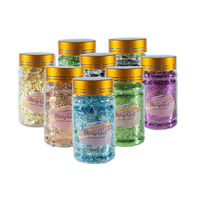 Bling Girl Professional Make Up Gold foil shreds