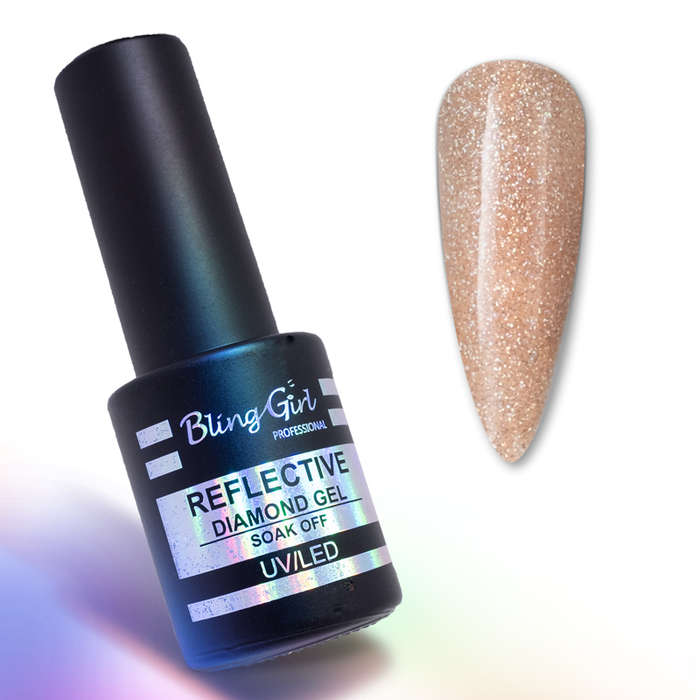 Bling Girl Reflective Diamond Gel Soak Off UV/LED 10ml #004