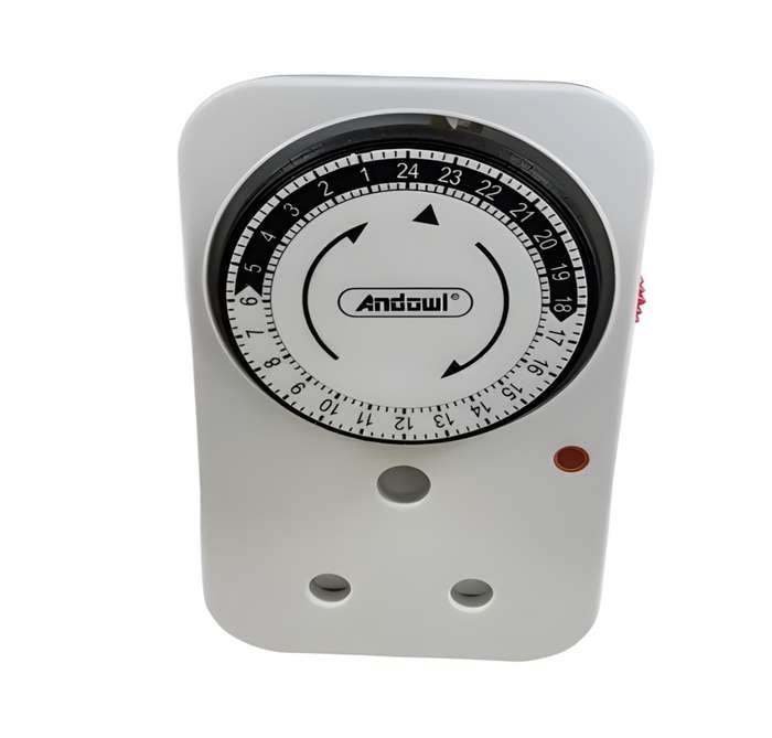 Andowl - Plug-in Timer Timing Socket Start &amp; Stop your Electrical Devices