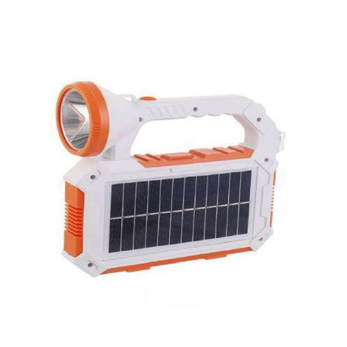 Handheld Solar LED Rechargeable Flashlight