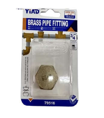 Fitting Brass Pipe Stopper