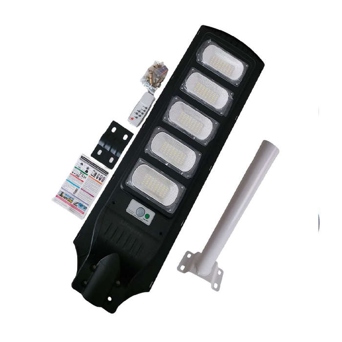 Solar Street Light with Mounting Pole - 300 watts