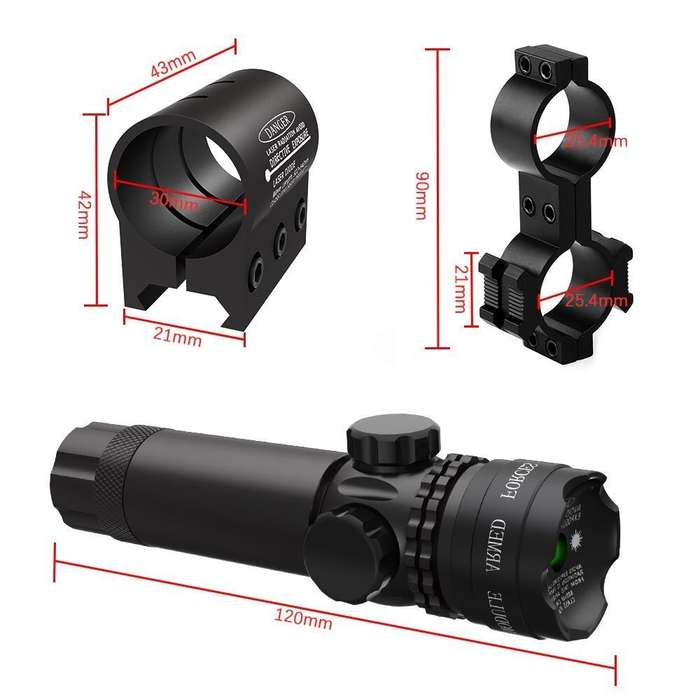 Red Laser Sight Vane Hunting Scope For Outdoor Rifle