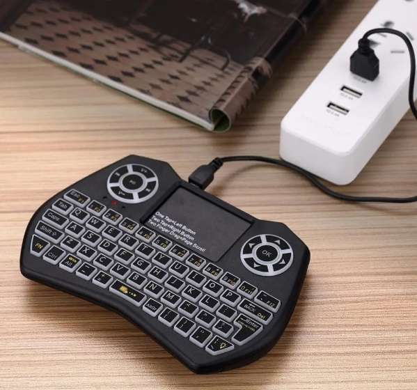 RGB Colorful Backlit Wireless 2.4Ghz Mini Keyboard Air Mouse Touchpad