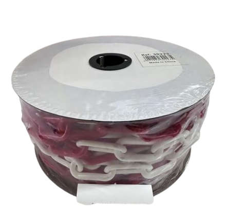 Red and white Plastic Chain