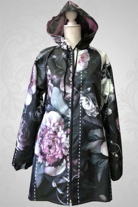 Peony raincoat