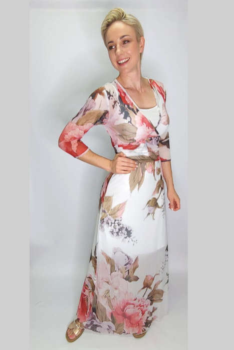Wood Anemone Wrap Around Dress