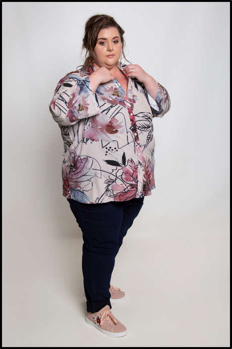 Modern Art Zipper Top