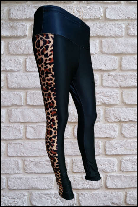 Leopard Lines Tights
