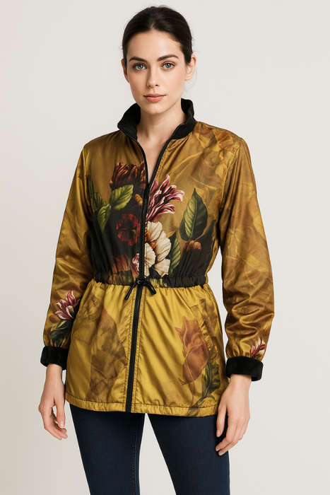 Frida Kahlo Ice-Bear Jacket (mustard)