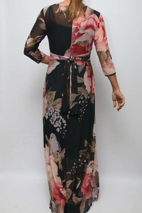 Elegant Rose Empire Dress