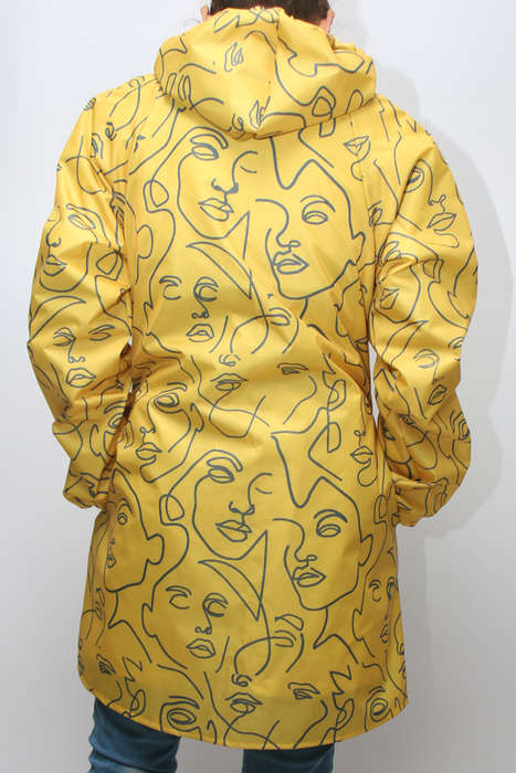 Yellow Faces Raincoat