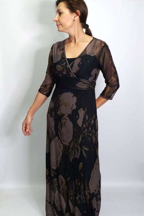 Olive Blooms Empire Dress