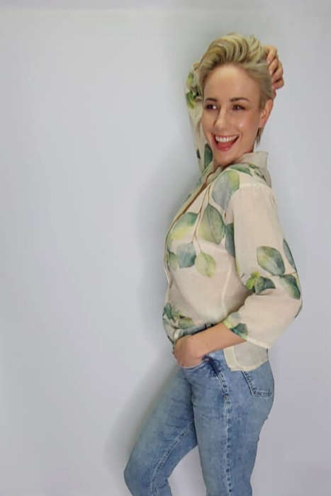 Sheer Eucalyptus Top