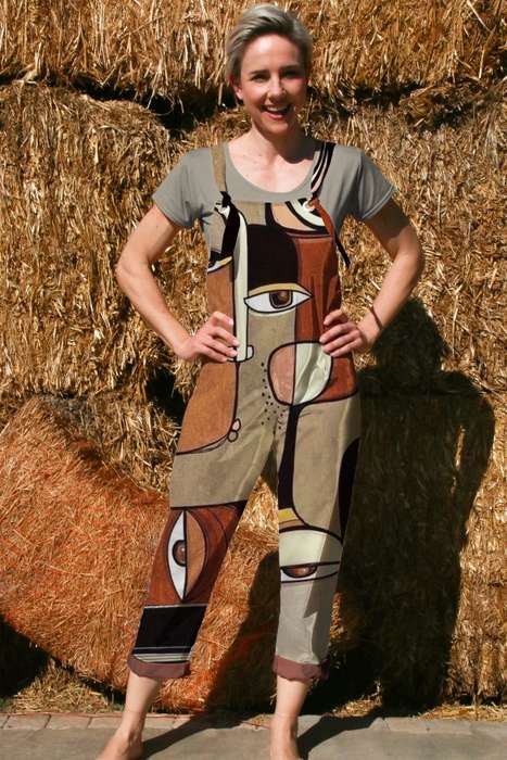 Abstract Faces Dungaree