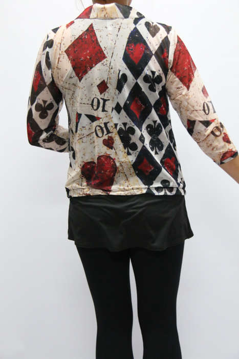 The Gambler Zipper Top