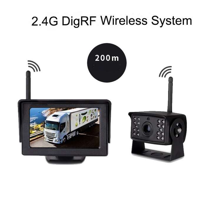 4.3 Wireless Reverse Camera System | Night Vision | 50m Range | Car/Truck/RV