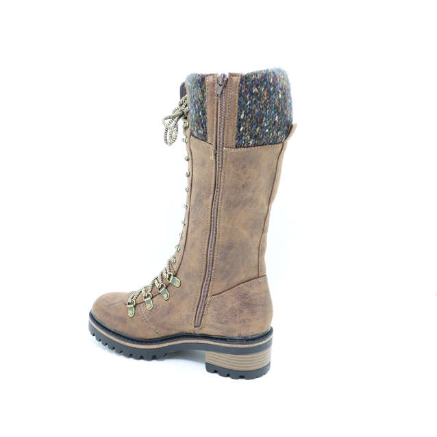 Women's Chunky Heel Knee High Boots