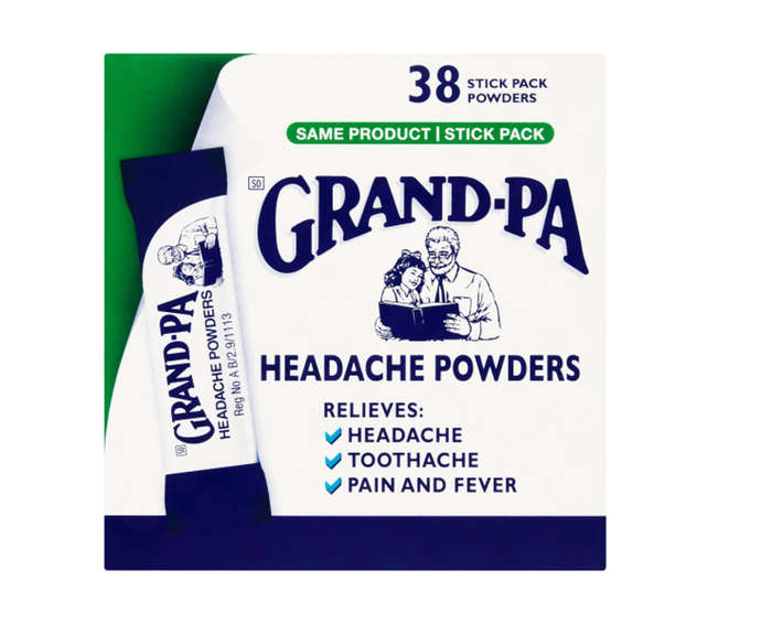 Grand-Pa Headache Powders 38 Powders