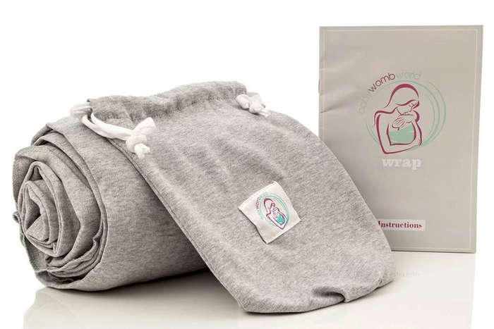 BabyWombWorld Baby Wrap Carrier - Ultra-Soft, for Newborns & Toddlers (Grey)