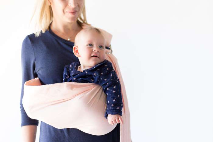 BabyWombWorld Ring Sling - Adjustable, Soft, Hands-Free Baby Carrier for Newborns & Toddlers - Pink