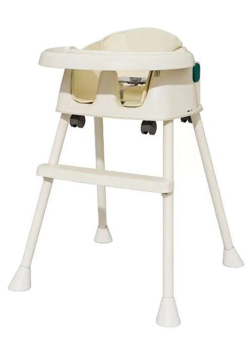 BabyWombWorld 3-in-1 Beige Convertible Baby High Chair with Wheels (Demo)