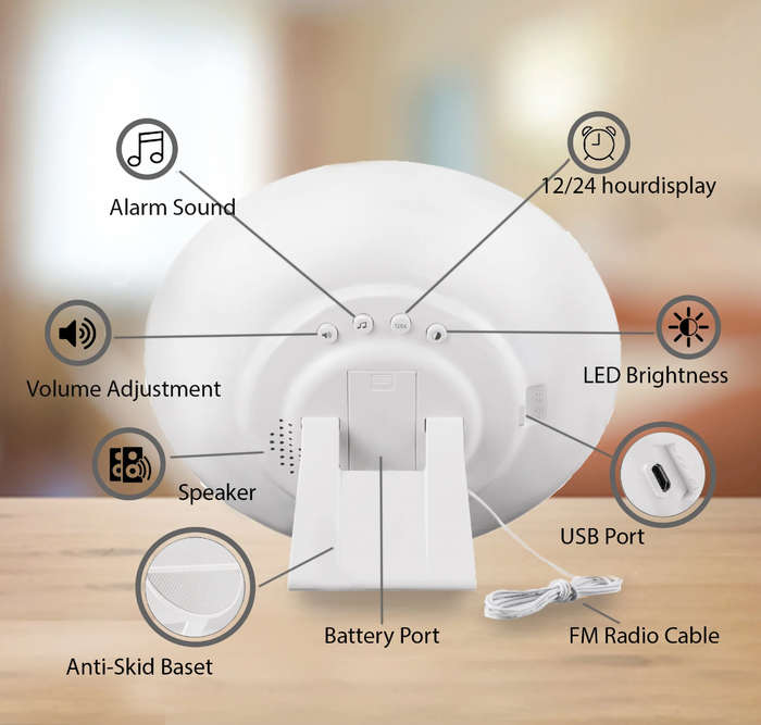 Wake Up Sleep Trainer Alarm Clock Radio (Demo Stock)