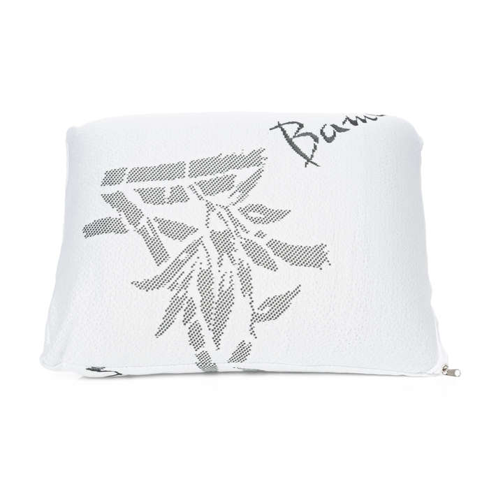 Classic Solid Latex Travel Pillow with Bamboo Cover