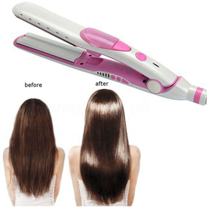Promozer Professional Hair Style Steam Iron Straightener