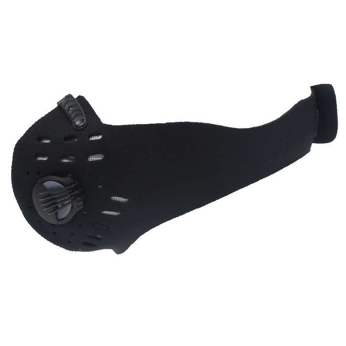 Neoprene Dual Valve Respirator Mask - Washable and Reusable - Skin Friendly - Black - 100 Pack