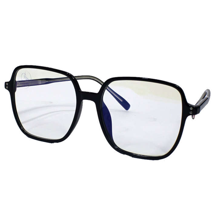 Blue Control Glasses for Computers - Anti Blue-Light - Blue Light Blocker - Square Black Frame