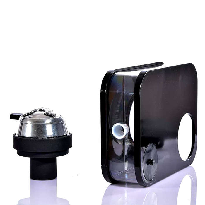 Hookah Shisha Hot Box - LED Lights - Tong - Pipes &amp; Remote - Black