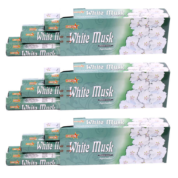 Incense Sticks - White Musk 9" Premium Quality Agarbatti - 360 Sticks