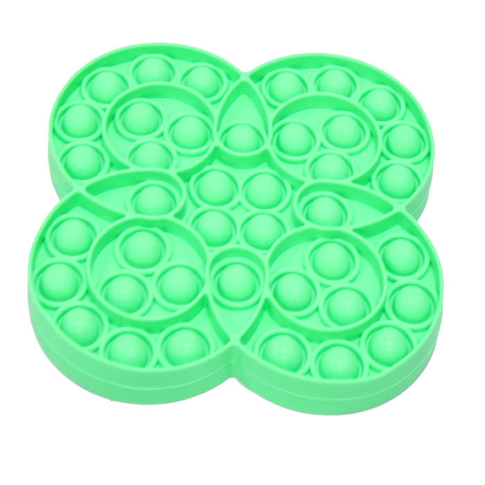 Fidget Toys - Pop It Washable Reusable Fidget Toy - Flower - Green