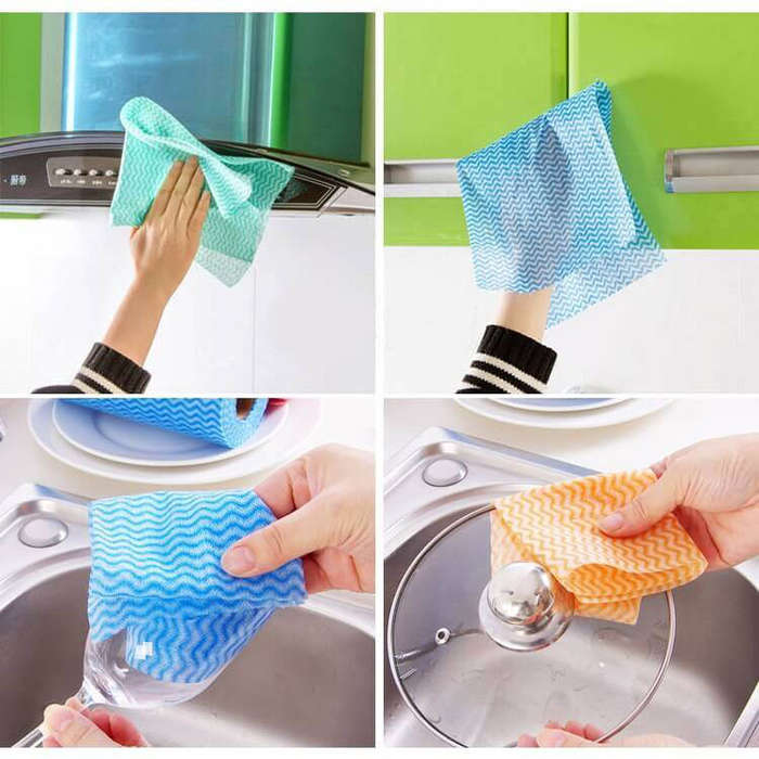 Spunlace Perforated Cleaning Wipes - 15 Meter Roll