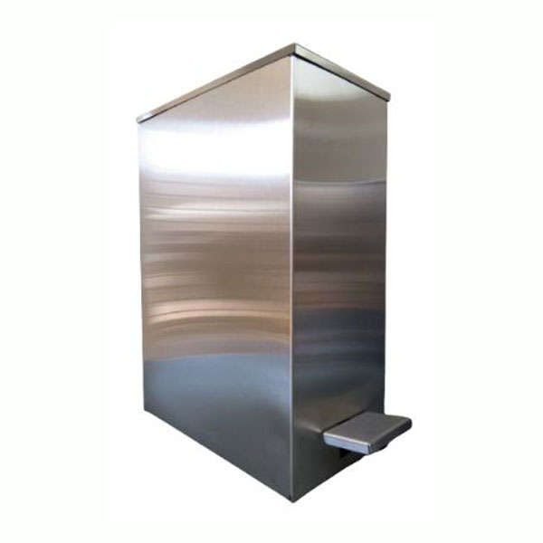 Foot Pedal Sanitary She Bin - Stainless Steel