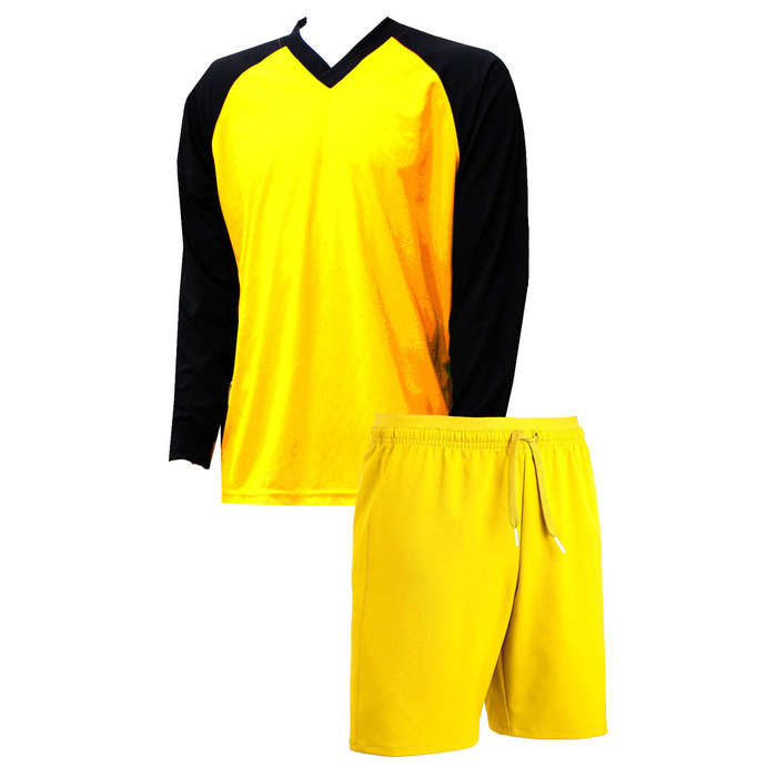 Soccer Kit with Goalkeeper Set &amp; Kit Bag - Football Team of 15 - Light Blue/White