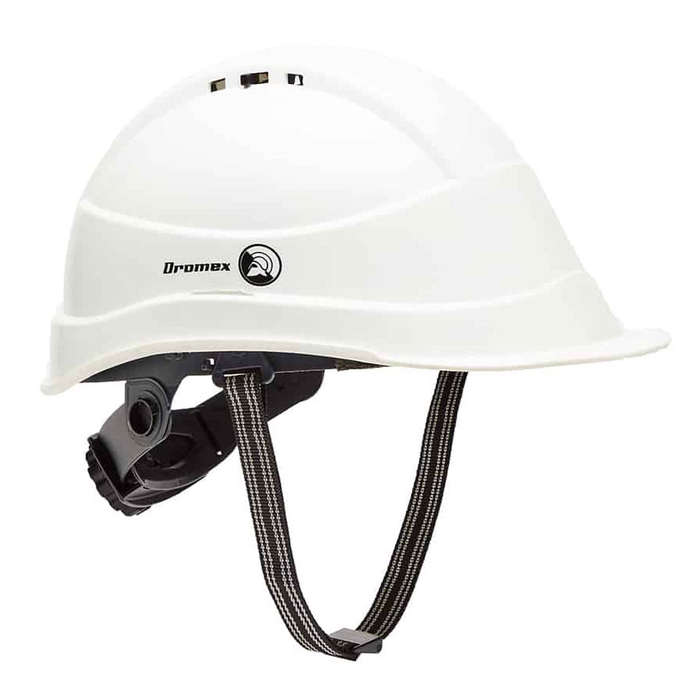 Dromex Protective Hard Hat - Worker Safety Helmet - White